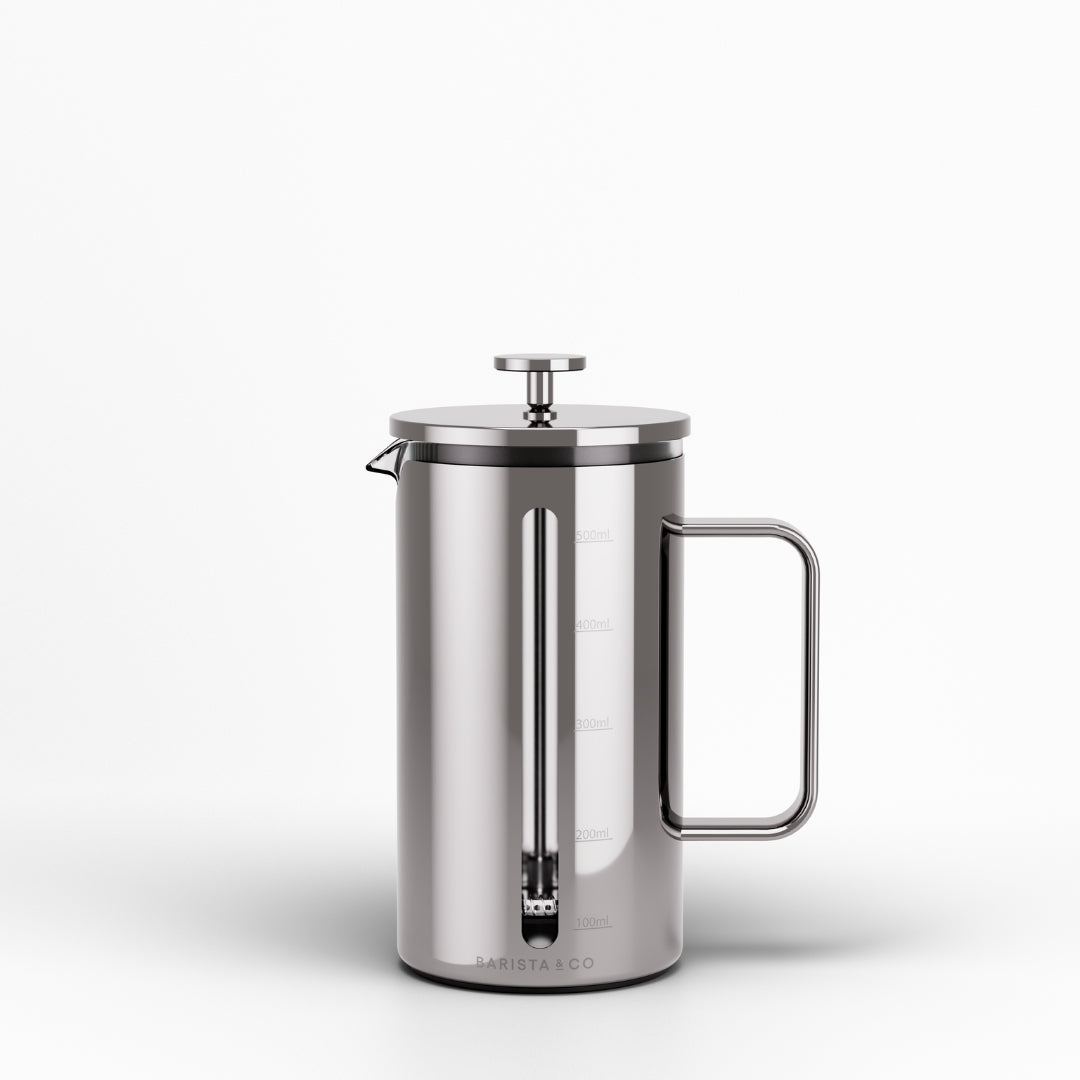 Silver Exos Coffee Press