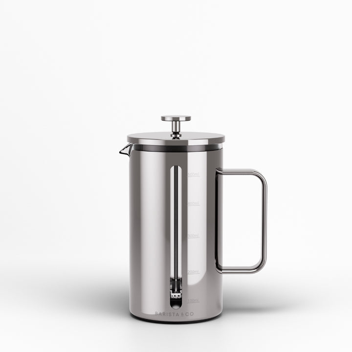 Silver Exos Coffee Press