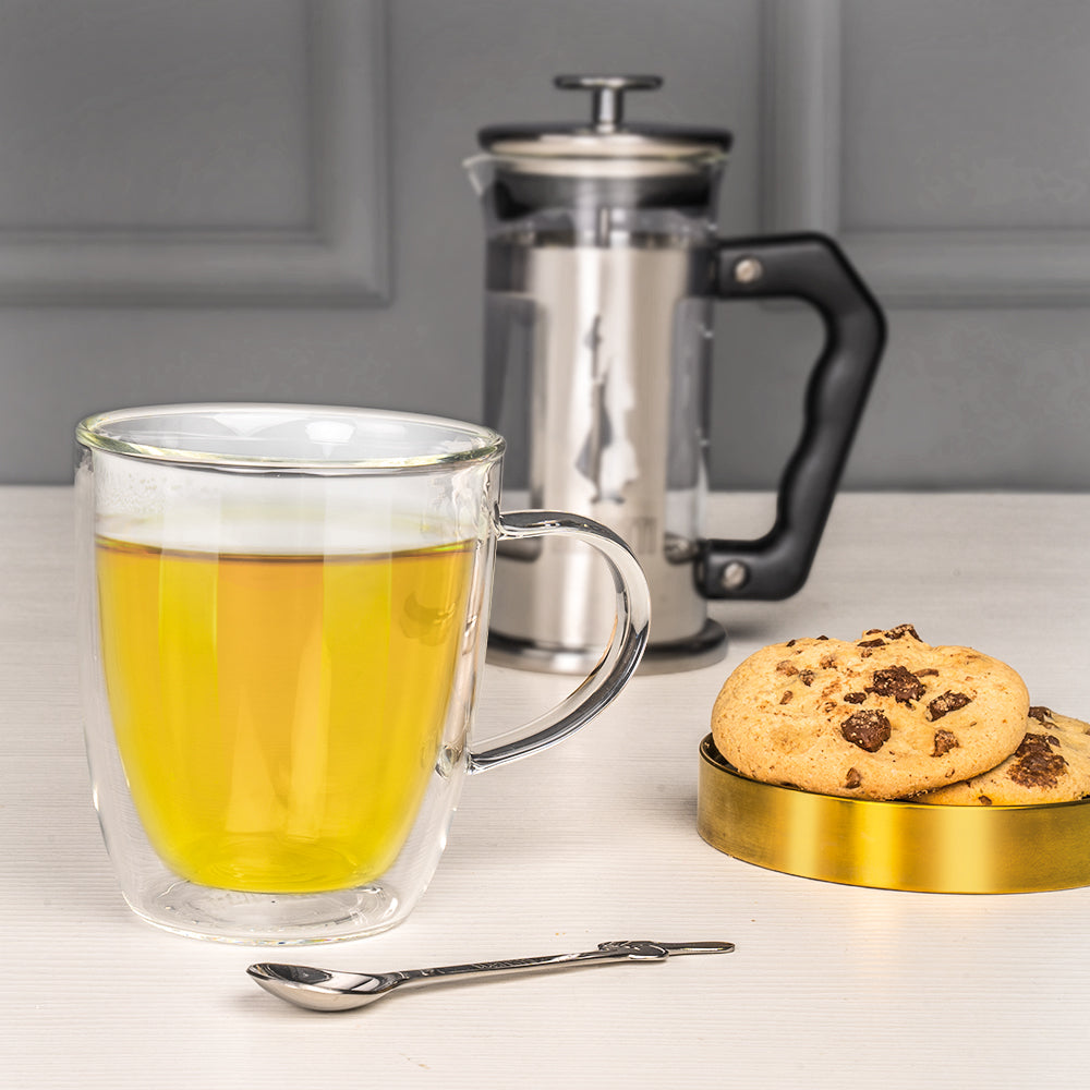 Capri Double Walled Glass Mugs (350ml - Set of 2)