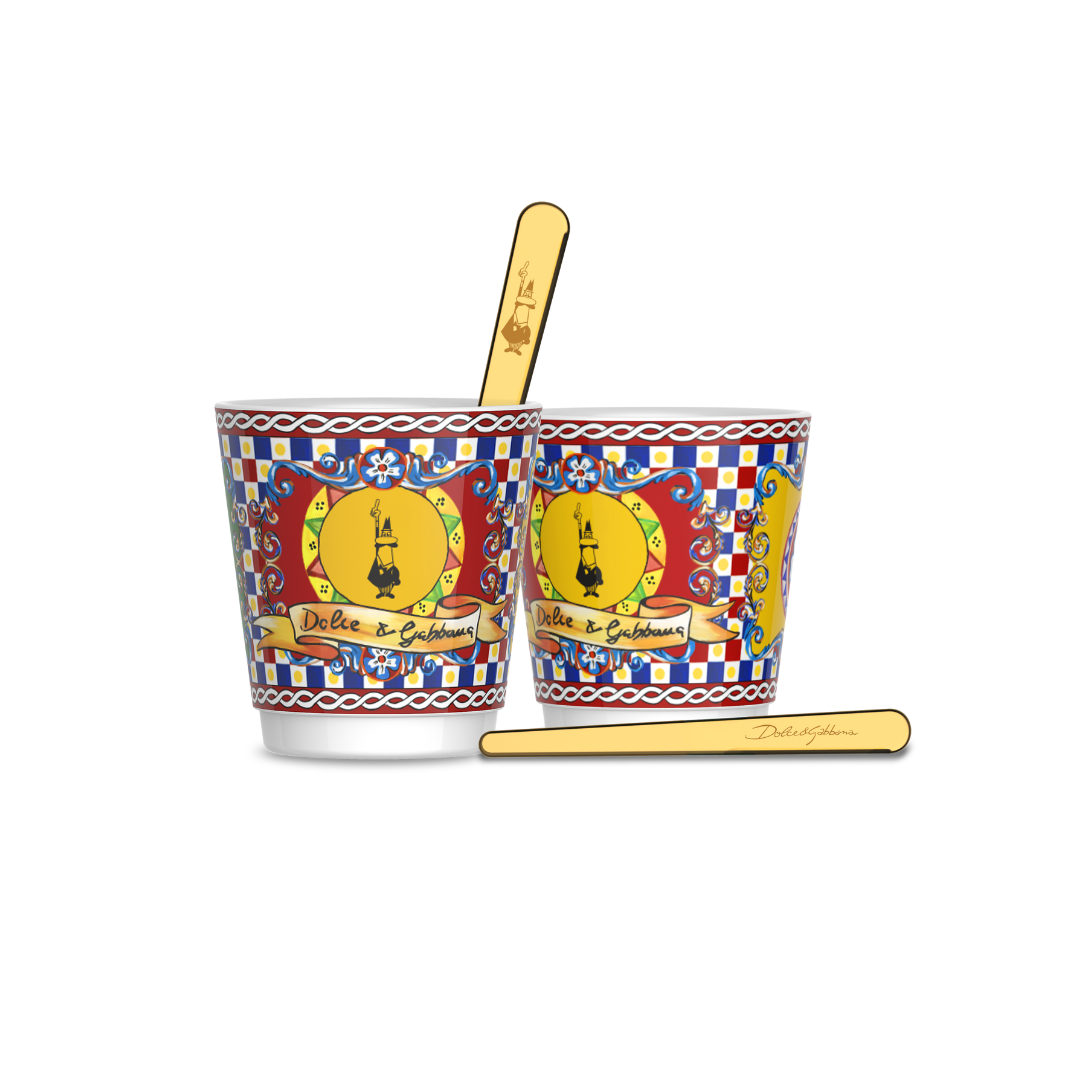 Bialetti X Dolce&Gabbana Carretto Gift Set (Glasses and Stirrers)