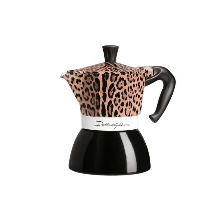 Dolce & Gabbana X Bialetti Leopard print Moka Pot induction 4 cup