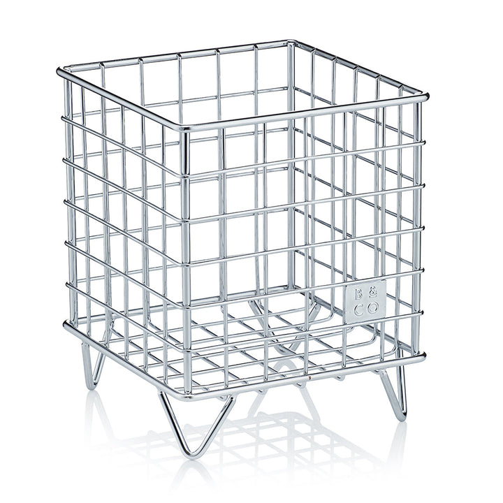 Stainless steel hand crafted coffee pod storage by Barista and Co